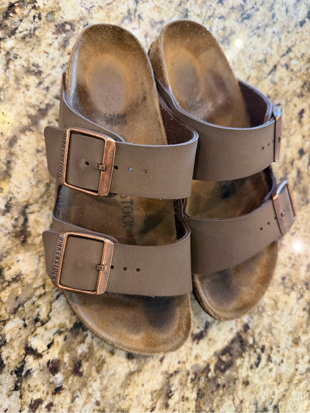 Birkenstock Brown Arizona Double Buckle Sandals